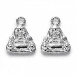 Buddha charm , Silbern Silberfarbig, 2..