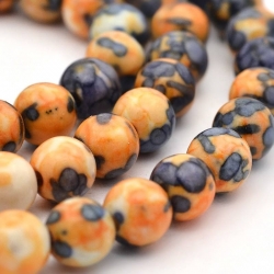 Synthetische Jadeperlen 8mm, Bohrung: ..