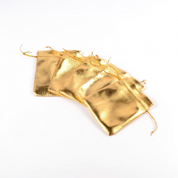 Beutel, golden, ca. 10 cm breit, 12 cm..