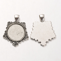 Cabochon Fassungen, Antiksilber, Fach ..