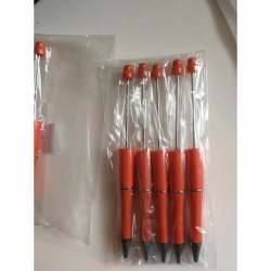 Perlen- Kugelschreiber orange für Perl..
