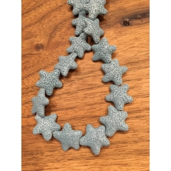 synthetische Lava Sternperle, gefärbt,..