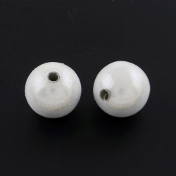 10 stk Miracle Beads, Silberfarbig, 8 mm, Bohrung: 2 mm