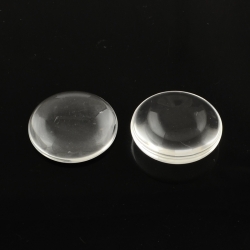 Glascabochons, Transparent, 30x7 mm