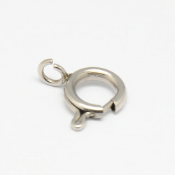 304 Edelstahl Federring Verschlüsse, 8 mm, Bohrung: 2 mm