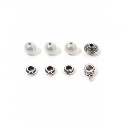 Perlenmix speziell zum gestalten der Perlenkugelschreiber Mix Metall/Kunststoff Perlen 7-14x4-10mm