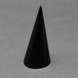 Kegel Kunststoffdisplay für Ringe, Schwarz, 23~25x60~69 mm