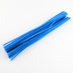 Pfeifenreiniger, Basteldraht, blau Grösse: ca. 300 mm lang, 5 mm im Durchmesser, ca. 95–100 stk 