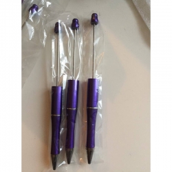 Perlen- Kugelschreiber violett für perlen mit 2mm bohrung