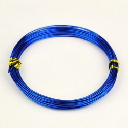 Aluminiumdraht, blau, 1.0 mm, 10 m / Rolle,