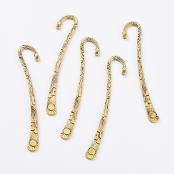 Lesezeichen,Antikgold, ca. 2,3 cm breit, 12,4 cm lang, Bohrung: 2 mm